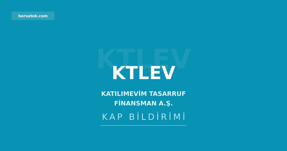 Katฤฑlฤฑmevim ve Savur Gayrimenkul'den temettรผ รถdemesi Borsatek