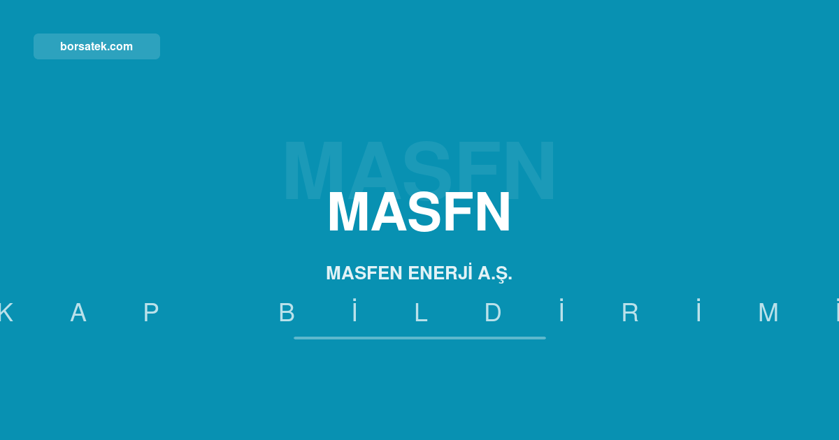 Masfen Enerji Romanya'da enerji depolama projesi için sözleşme imzaladı Borsatek