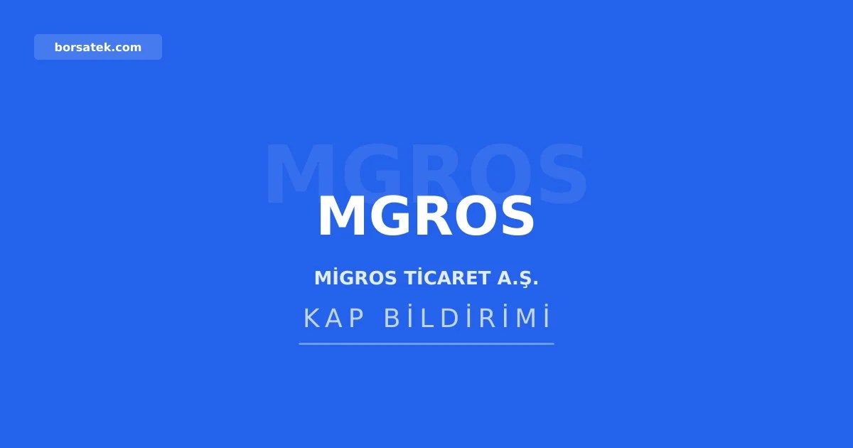 Migros Haziran ayฤฑnda 23 yeni maฤaza ve 3 daฤฤฑtฤฑm merkezi aรงtฤฑ Borsatek