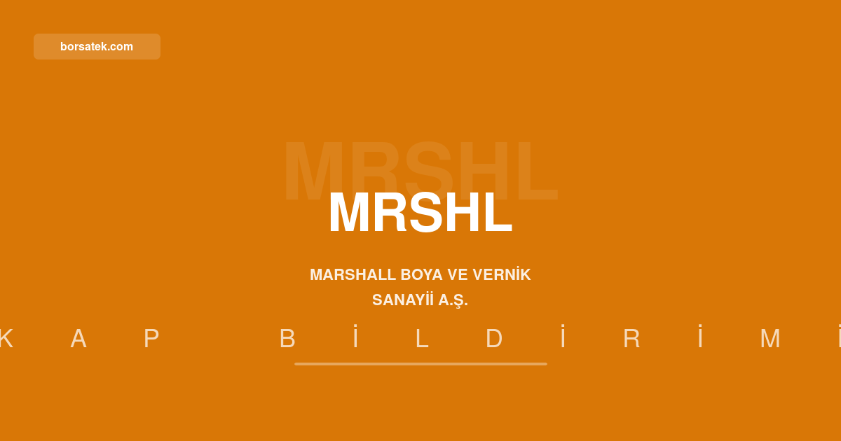 Marshall Boya'nın dönem karı 48 milyon TL'den 259,9 milyon TL'ye yükseldi Borsatek