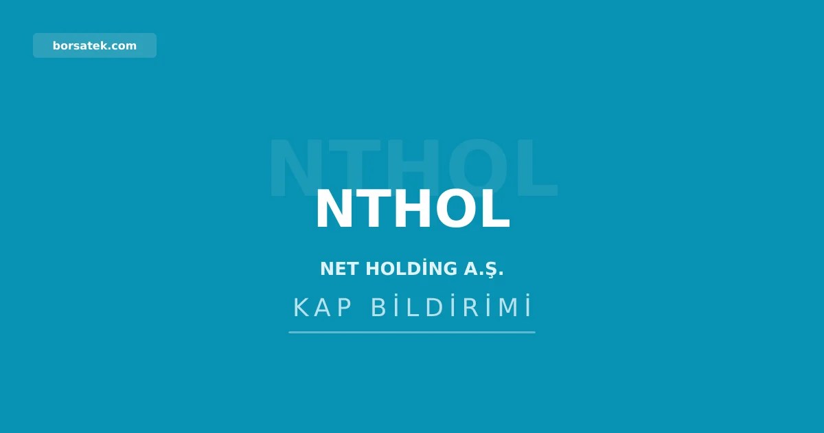 Net Holding 1 yฤฑlda 8,6 milyon TL deฤerinde kendi hissesini geri aldฤฑ Borsatek