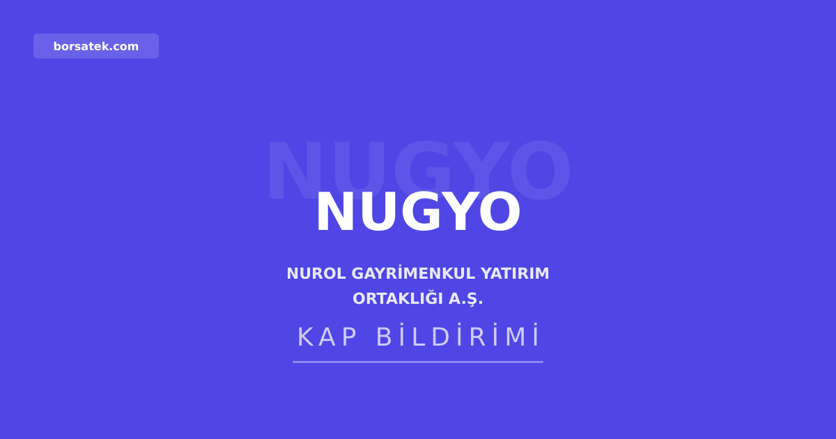 Nurol GYO Nurol Tower'da 7 ofisi 180,5 milyon TL'ye sattı Borsatek