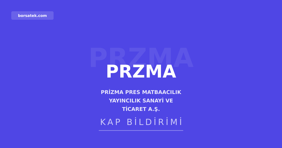Prizma Pres'te yรถnetim kurulu รผyesi Sibel Kuru istifa etti Borsatek