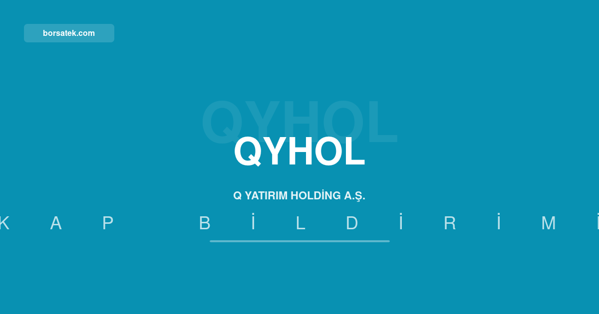 Q Yatฤฑrฤฑm Holding'in net kรขrฤฑ 1,35 milyar TL'den 20 milyon TL'ye geriledi Borsatek
