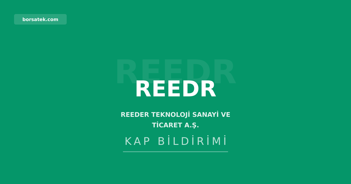 Reeder 2026 yılı bağımsız denetimi için Tesla'yı görevlendirdi Borsatek