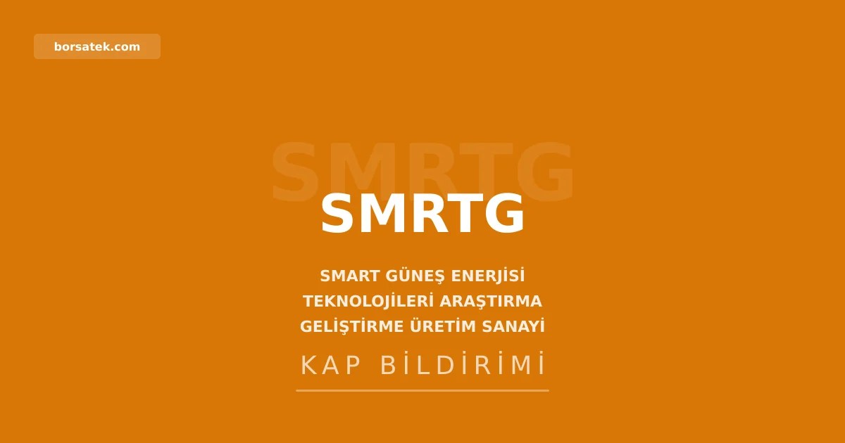 Smart Güneş Enerjisi'nde yatırımcı ilişkileri ataması Borsatek