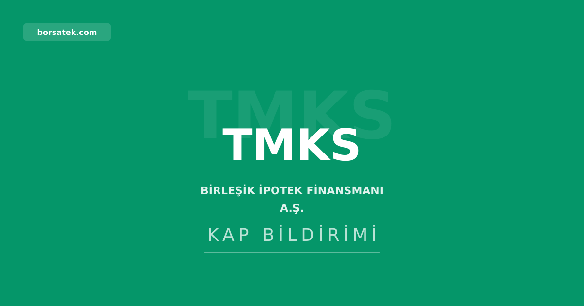 Tรผrkiye menkul kฤฑymetleลtirme ลirketi Fibabanka fonu ihraรง belgesini sundu Borsatek