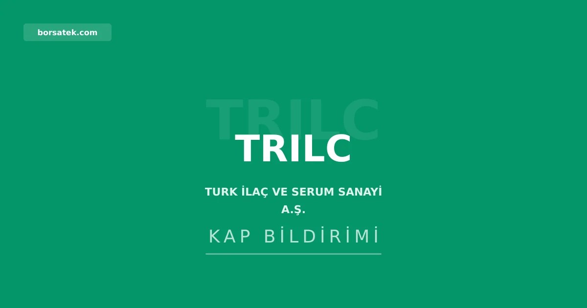 Turk ฤฐlaรง ve Serum'da serum รผretimi 11 gรผn ara verecek Borsatek