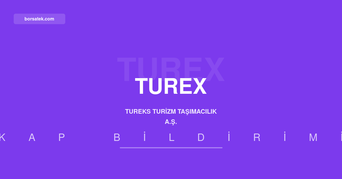 TUREX'in 2026 yılı bağımsız denetim kuruluşu Eren Bağımsız Denetim oldu Borsatek
