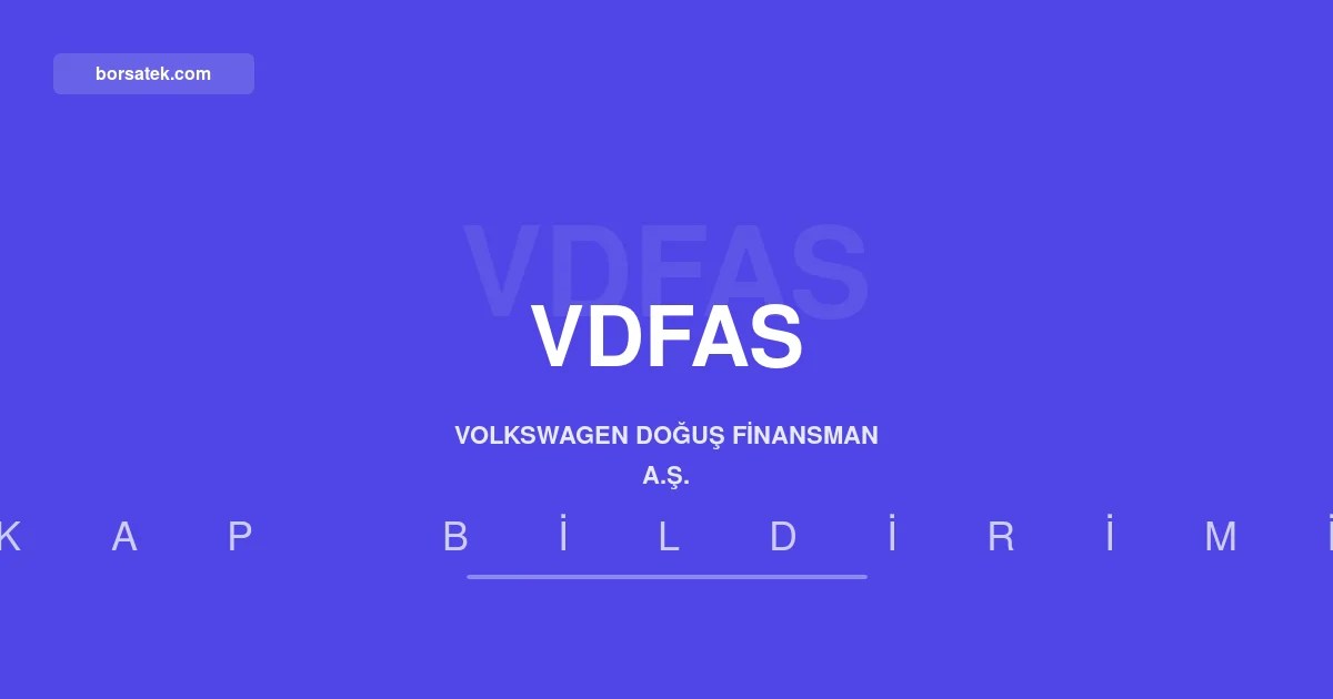 Volkswagen Doğuş Finansman'ın net kârı yüzde 88 artarak 1,23 milyar TL'ye yükseldi Borsatek