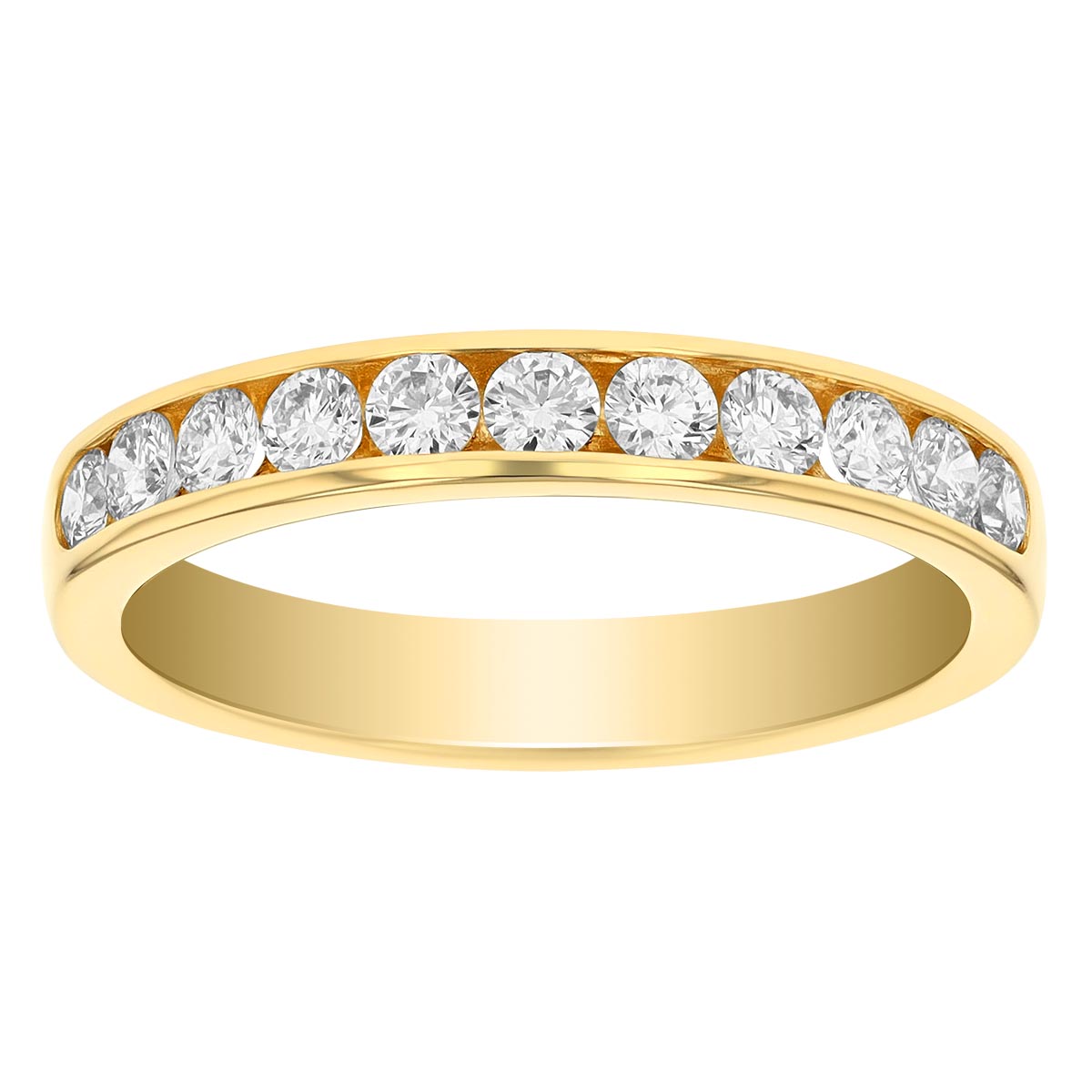 14K Yellow Gold Channel Set Diamond Wedding Band, 0.50cttw Borsheims