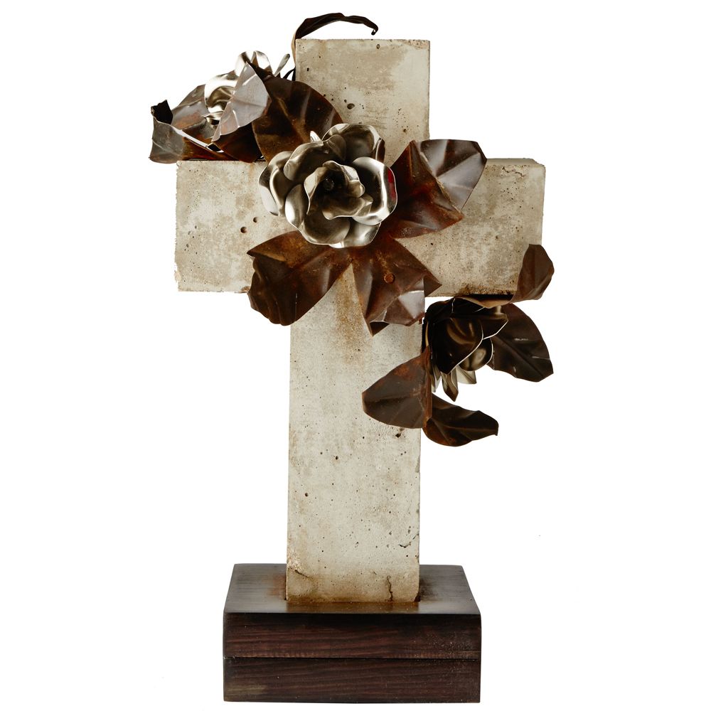 Jan Barboglio Primavera Cross With Blooming Roses 7243 Borsheims