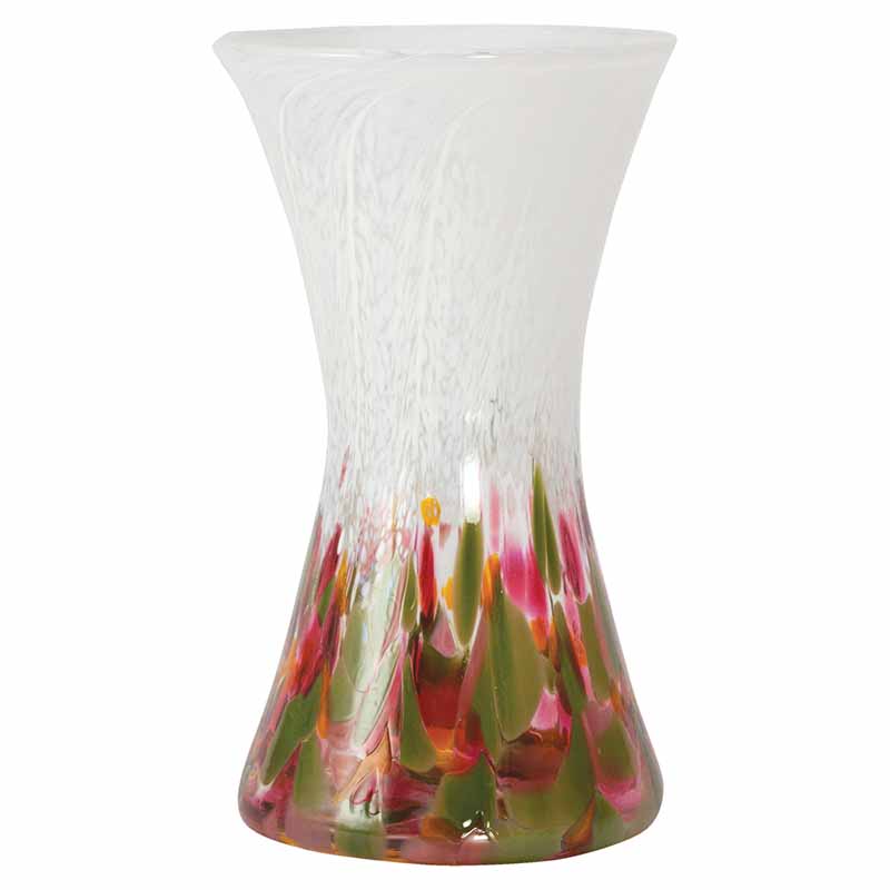 Glass Eye Studio Vase Hourglass Tulip Mosaic VN202 Borsheims
