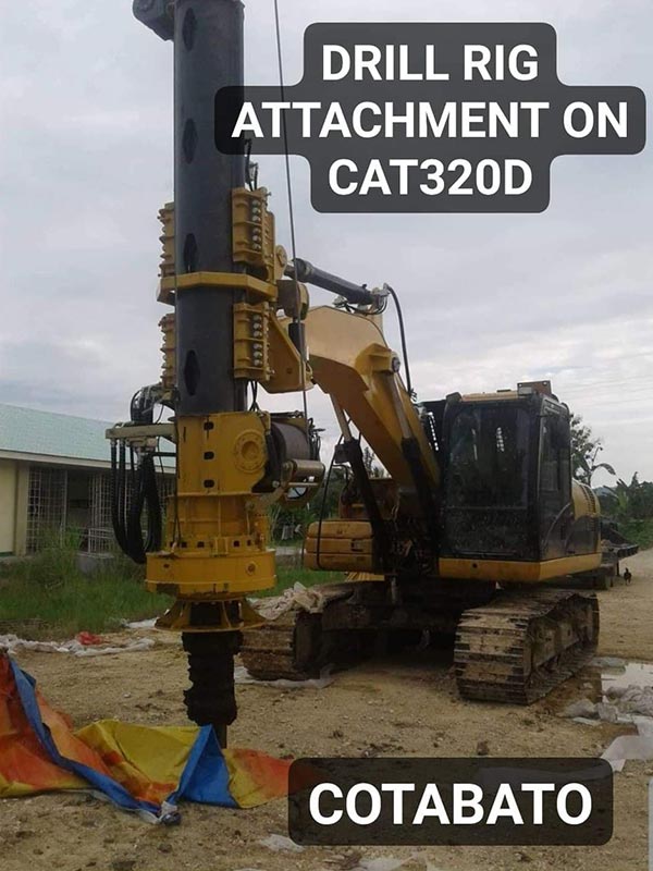Hydraulic Rotary Drill Rig attachment for Excavator Products BorTech