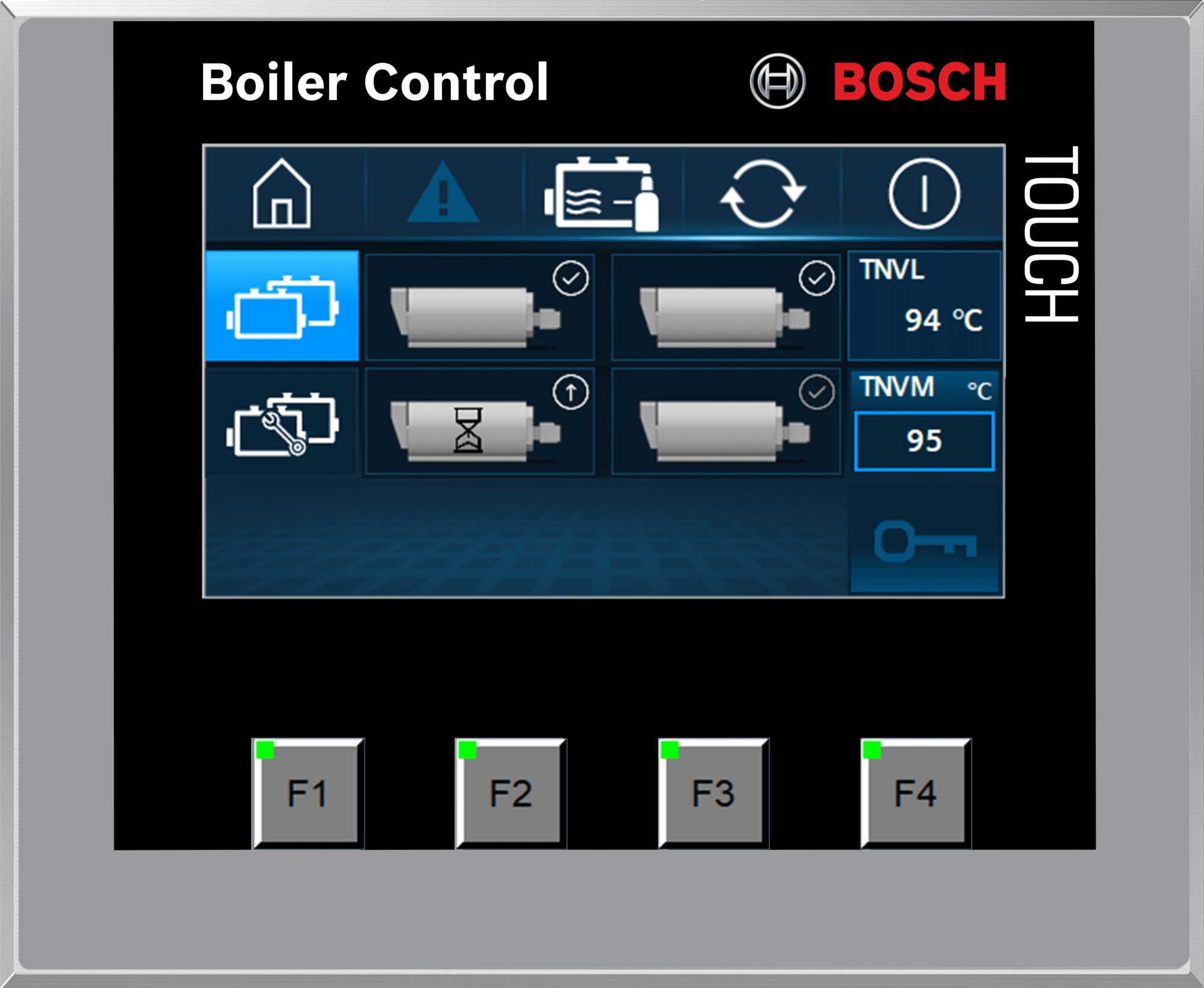 Compact hot water boiler control CWC Controls and connectivity