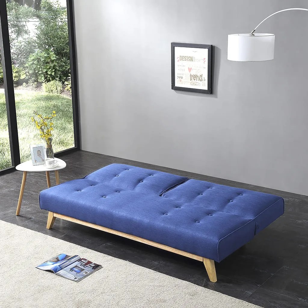 Sofa Cama Arden Azul Bossa Muebles