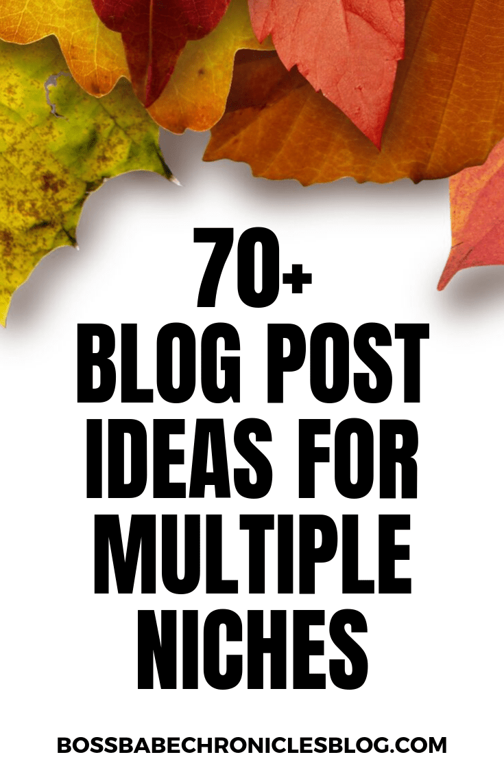 Blog Post Ideas