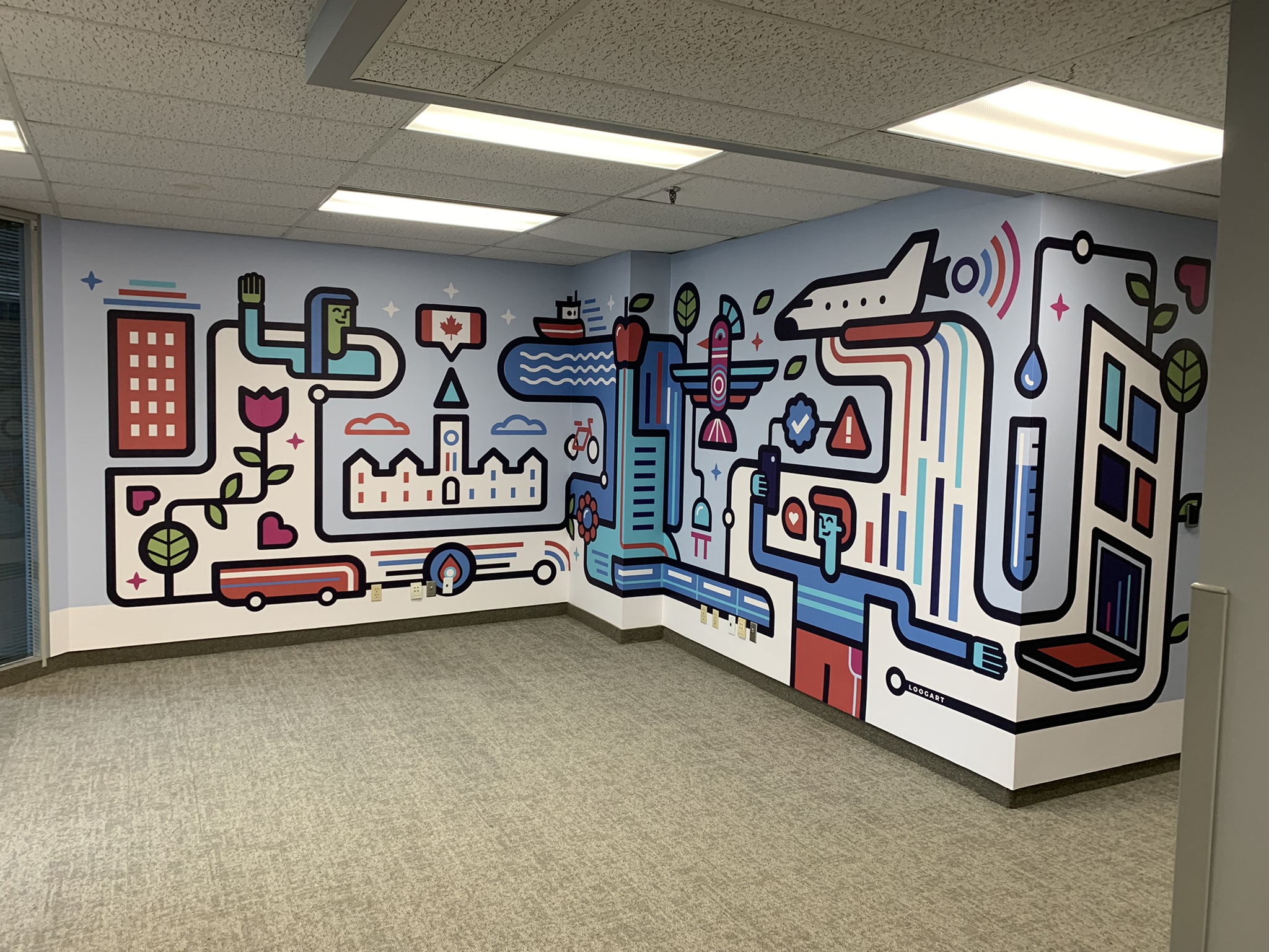 Office Wall Mural Boss Image