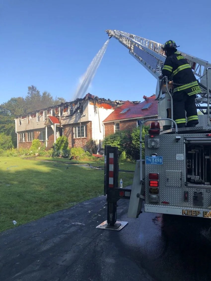 An Andover home is a 'total loss' after a Monday night fire