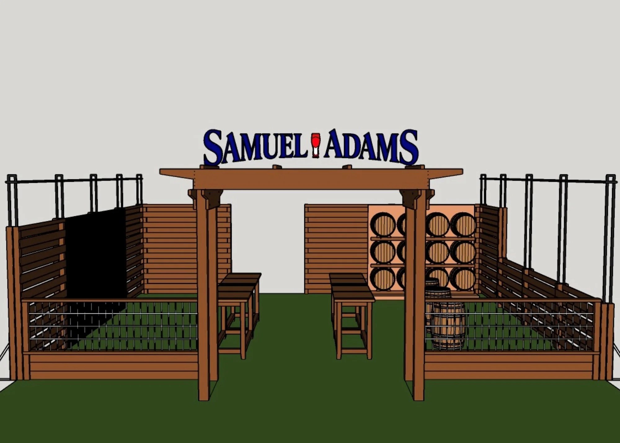 Ned Devine's and Samuel Adams have teamed up to open a beer garden at