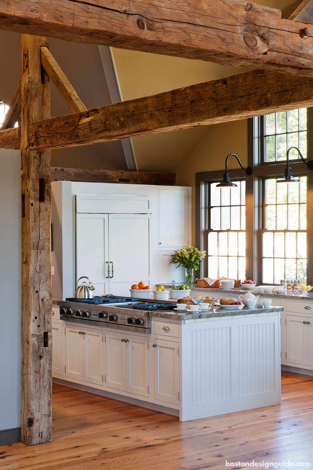 9 of Our Favorite Rustic Kitchens with Exposed Wood Beams Boston
