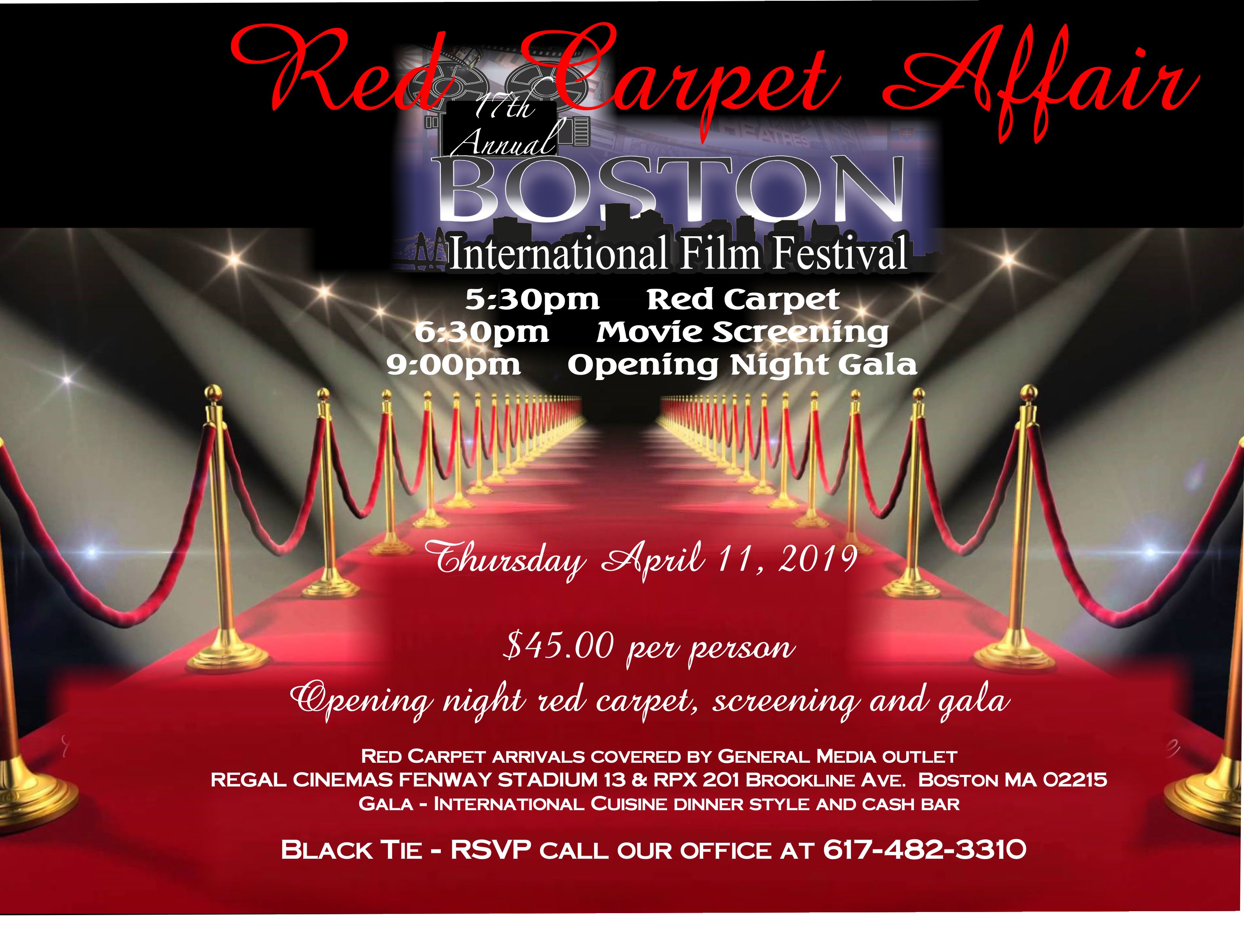 BIFF 2019 Red Carpet Affair Boston International Film Festival