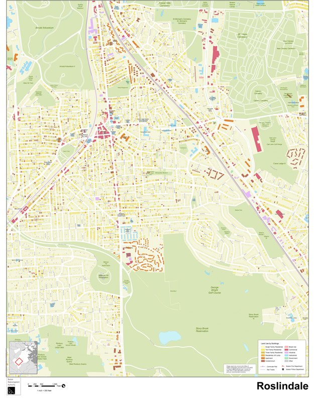 City Of Boston Map For Roslindale Neighborhood Maps Boston Planning & Development Agency