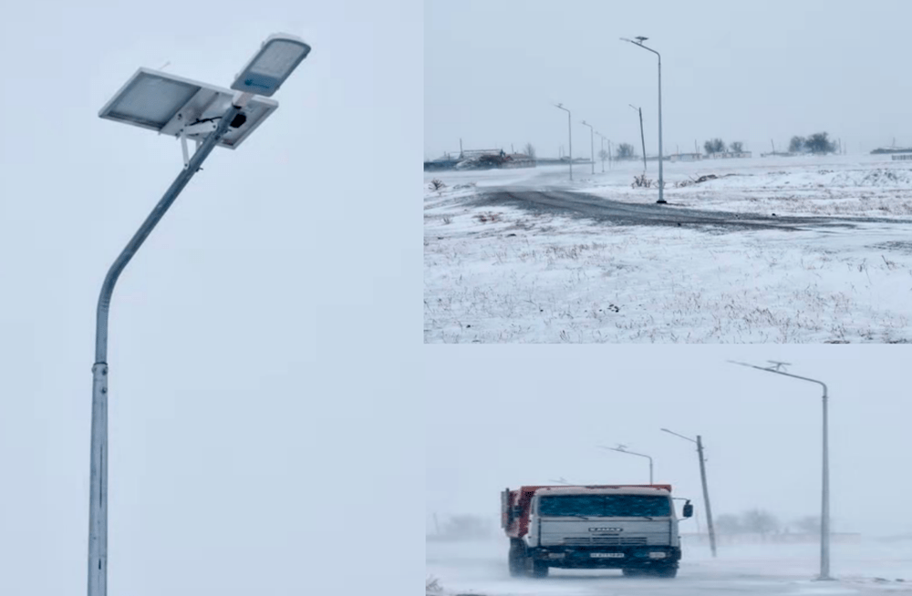 BOSUN GMX All In Two Solar Street Light Performs Well In Extreme Weather