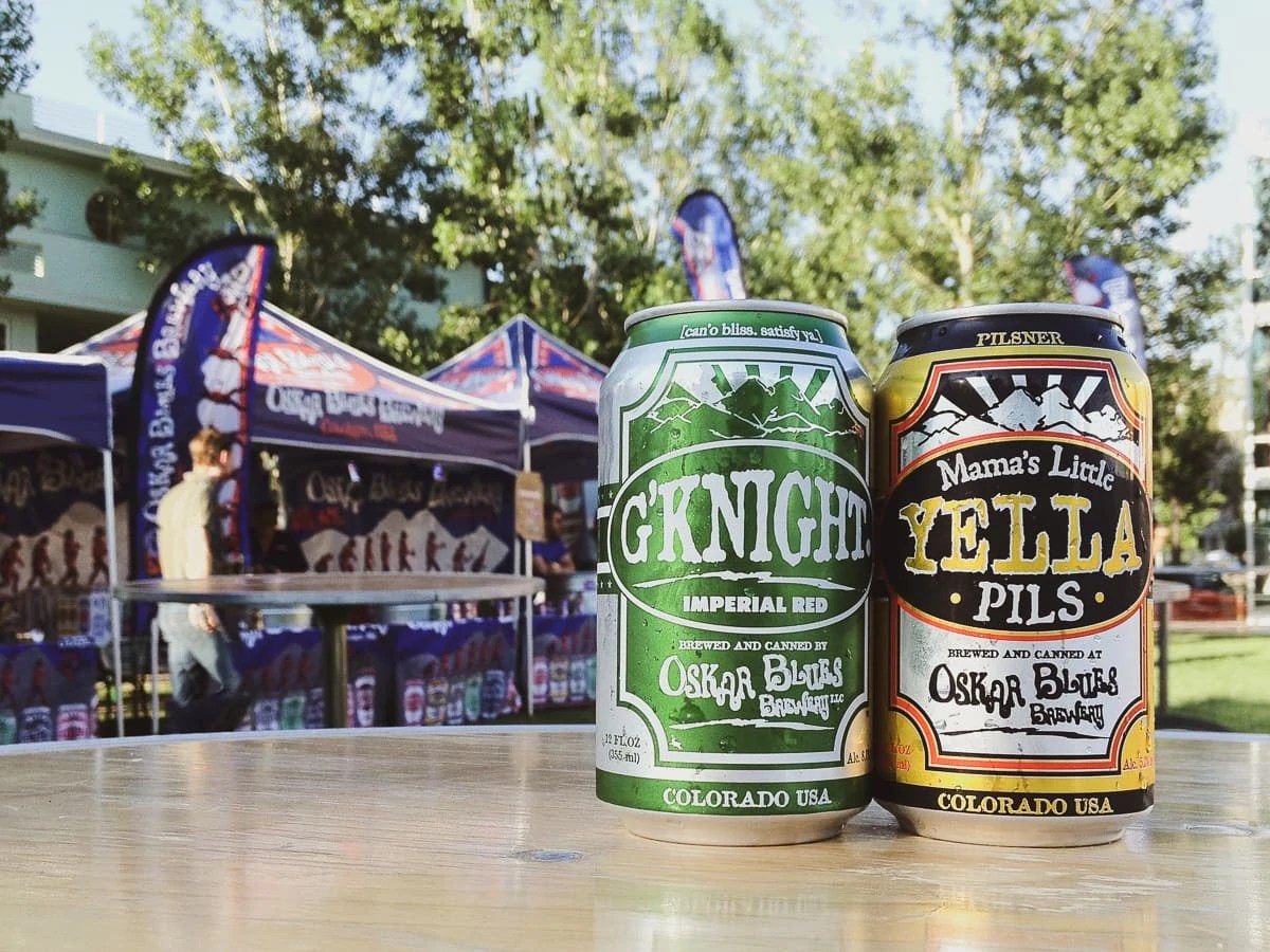 Oskar Blues beer at the G'Knight Ride, Longmont CO (2012)