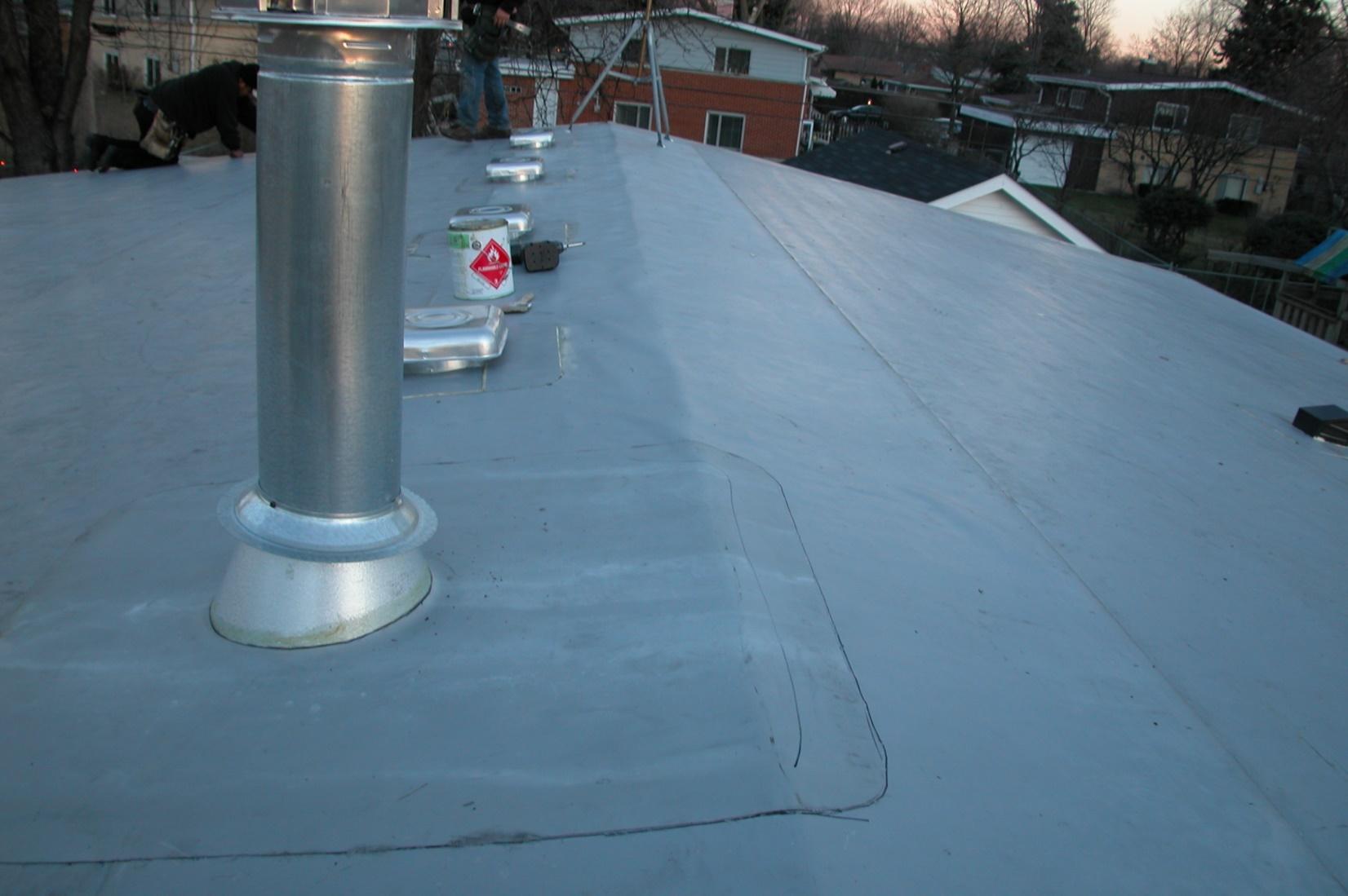 Residential Low Sloped Roof Bott Roofing