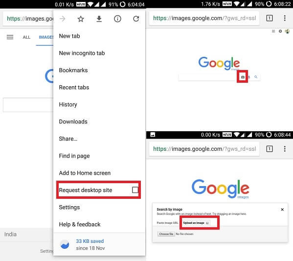 How to Reverse image search Android using Google and