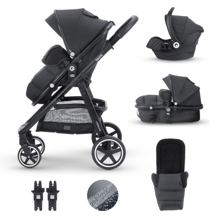 miniuno Toura Travel System Black Herringbone
