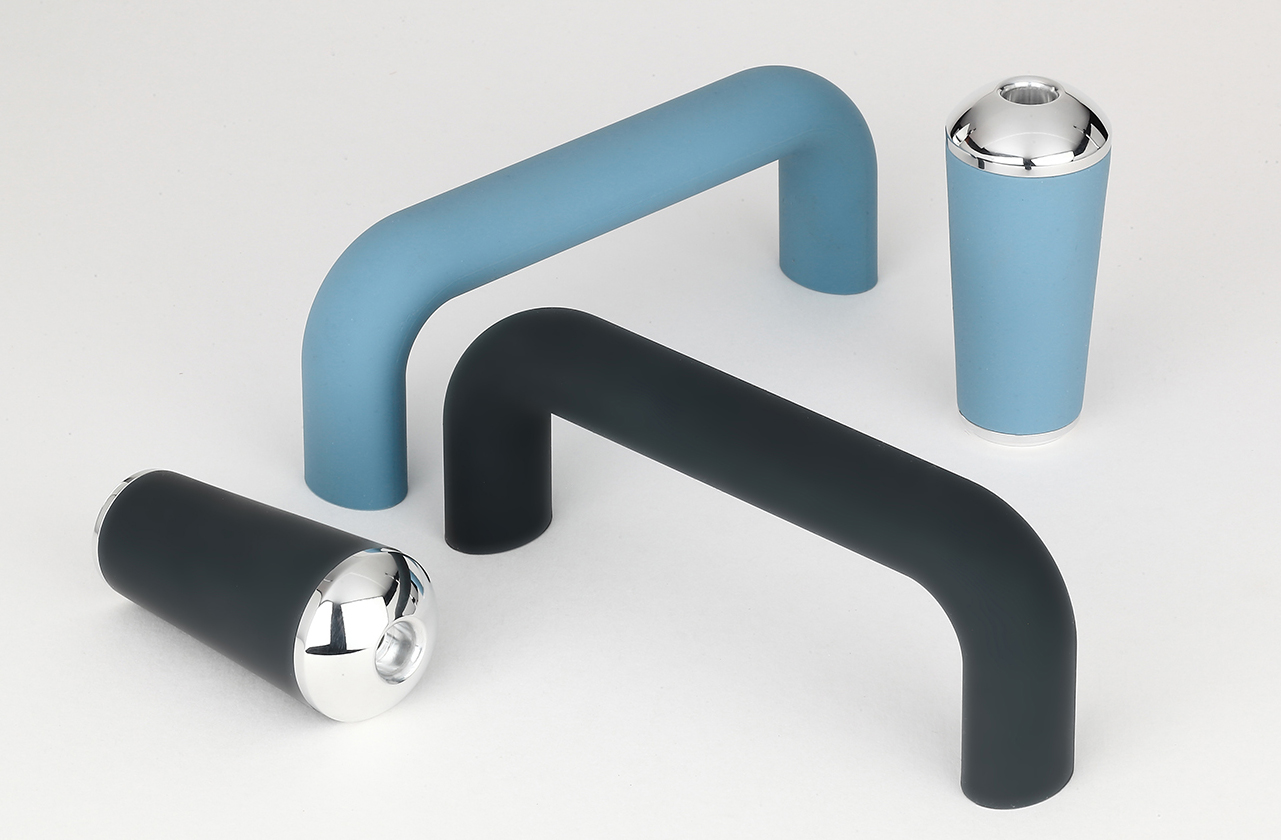 A major innovation aluminiumcore handle encased in silicone