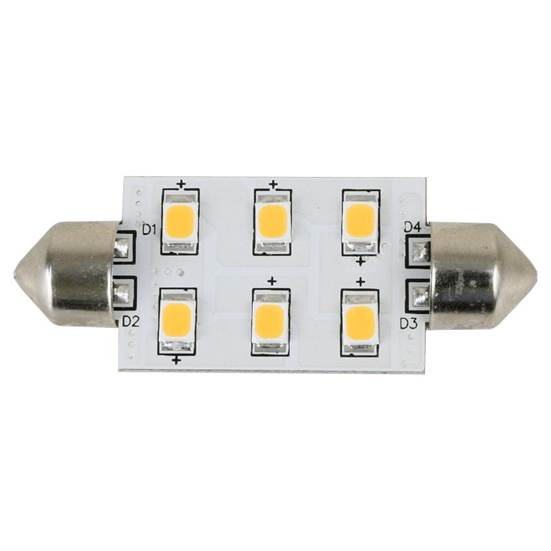 Scandvik 1030V 6Led Ww Festoon Bulb 41104P Boat Owners Warehouse