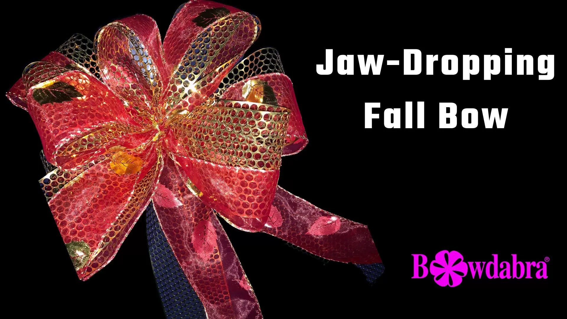 How to make this jawdropping fall bow with Bowdabra
