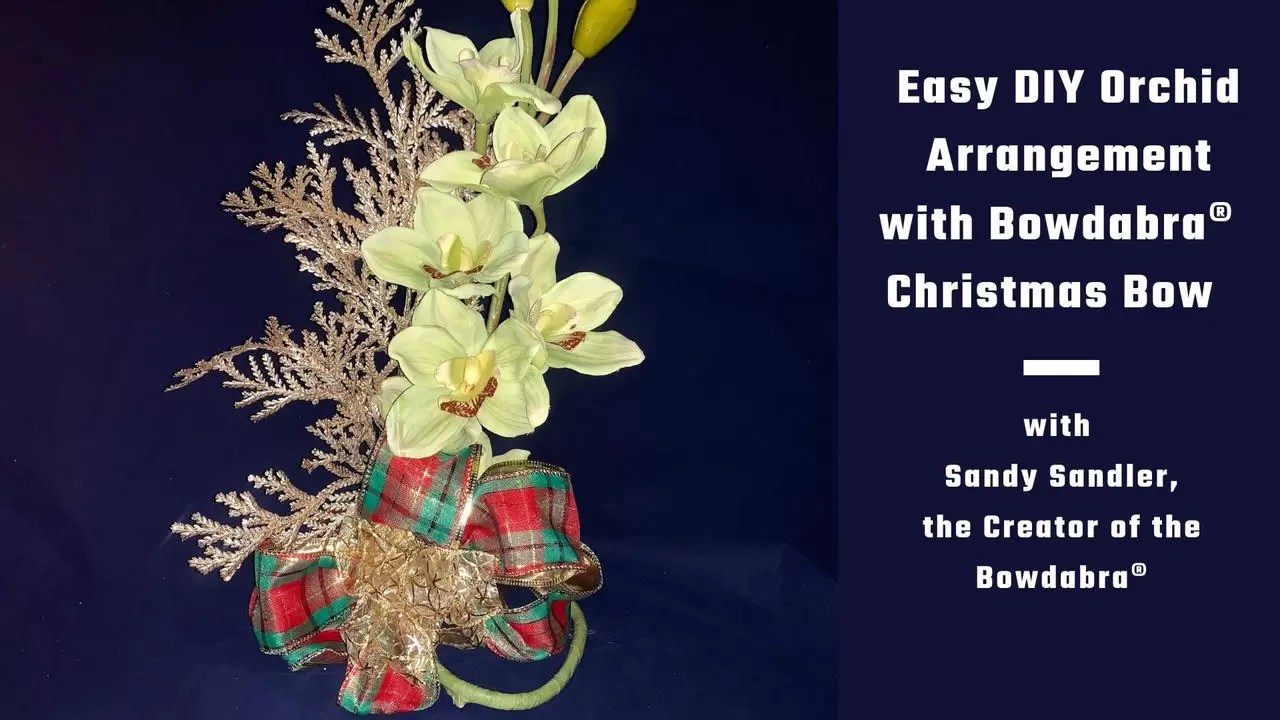 How to make a Christmas Orchid arrangement for all year round