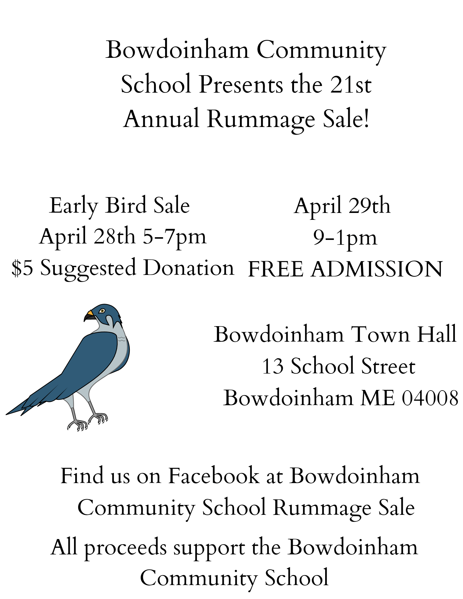Annual Giant Rummage Sale Town of Bowdoinham