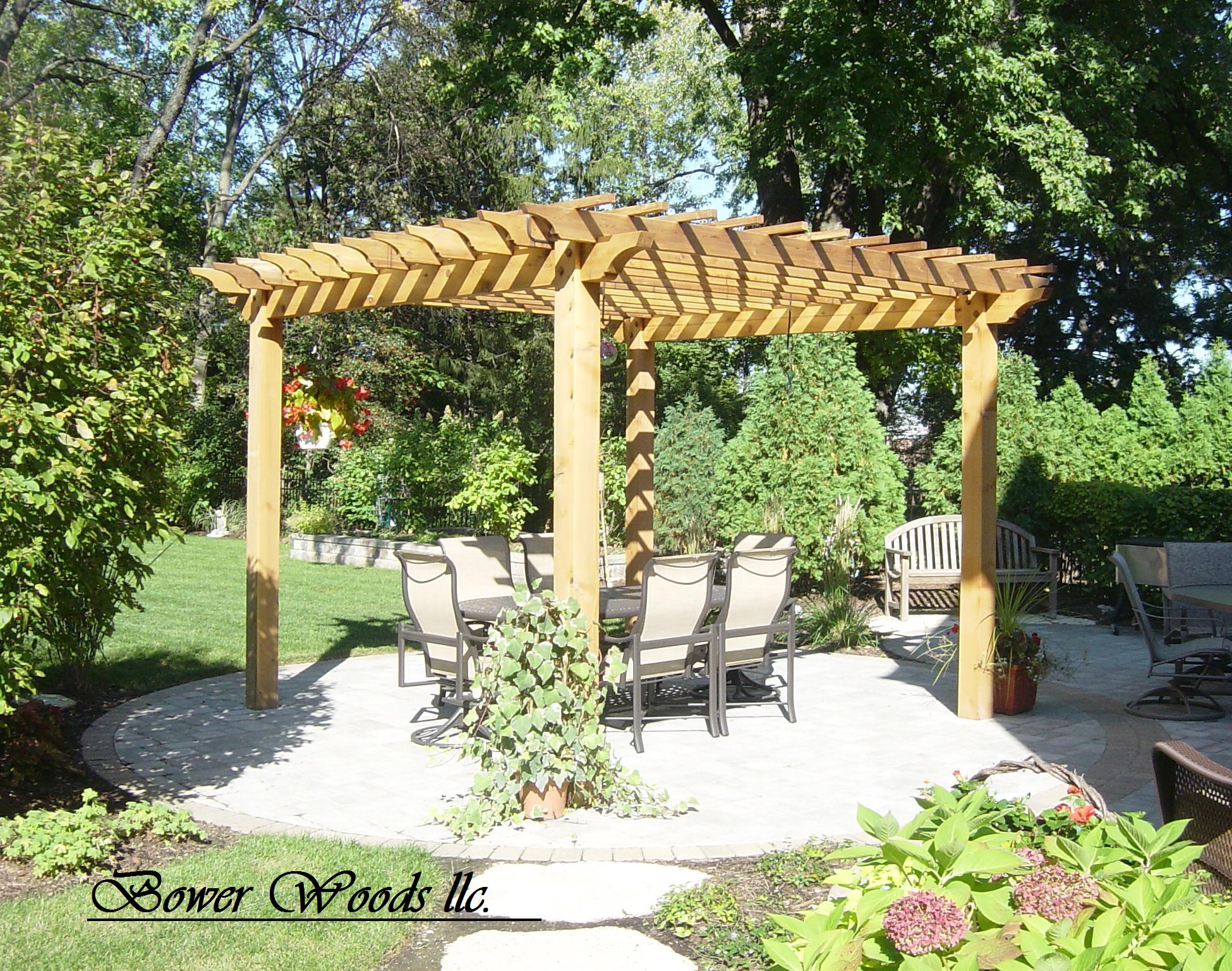 Bower Woods llc. Custom Garden Structures, Traditional Pergolas