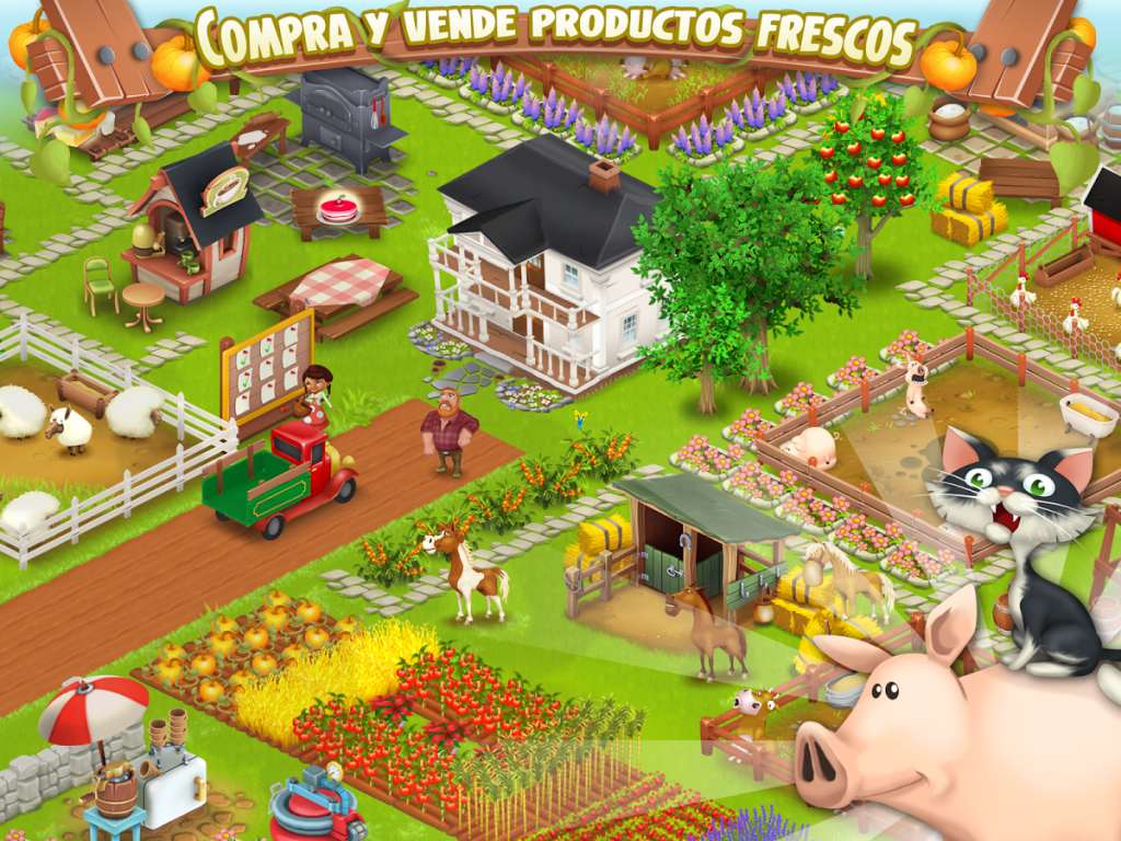 Crea y administra tu granja con Hay Day
