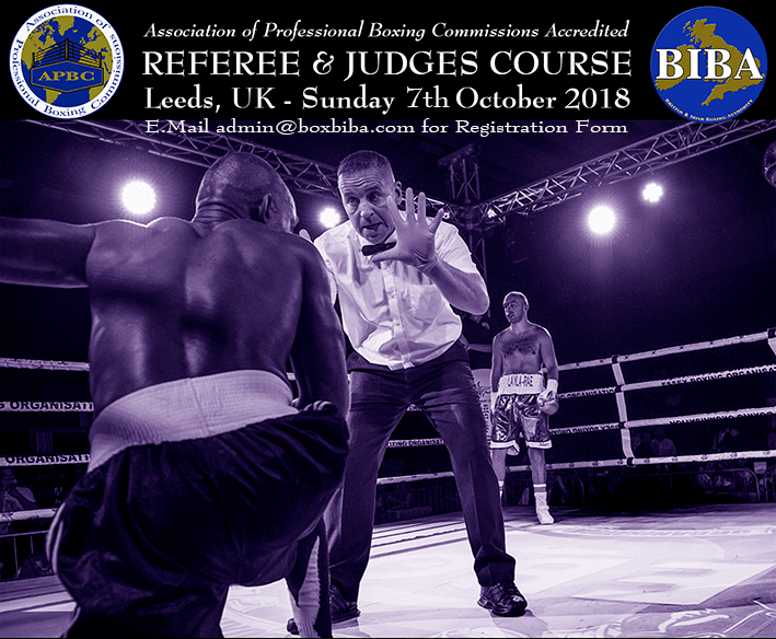7th October 2018 APBC Accredited Referee & Judge Course Leeds