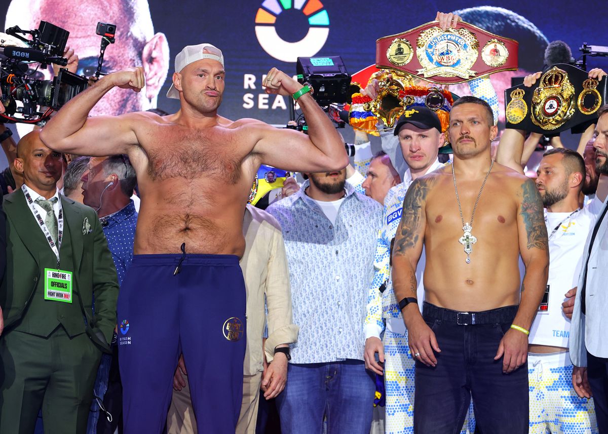 Oleksandr Usyk und Tyson Fury jeweils mit KarriereHöchstgewicht!