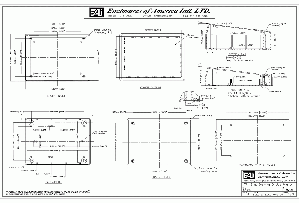 SEDL008 Type 4 with Recessed Area Box Enclosures