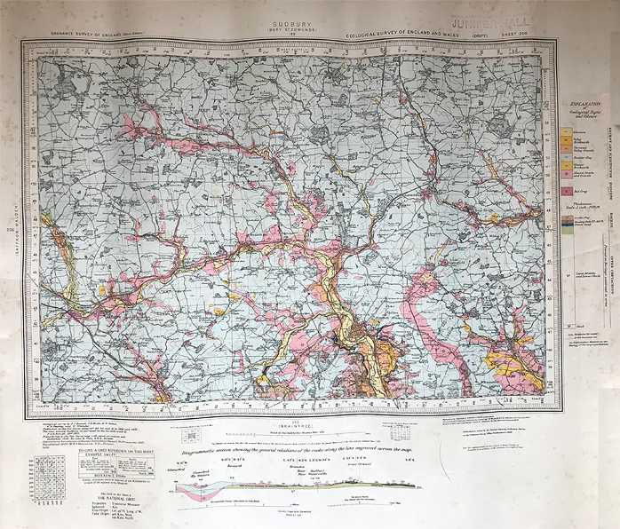 OLD BOXFORD MAPS BOXFORD, SUFFOLK.