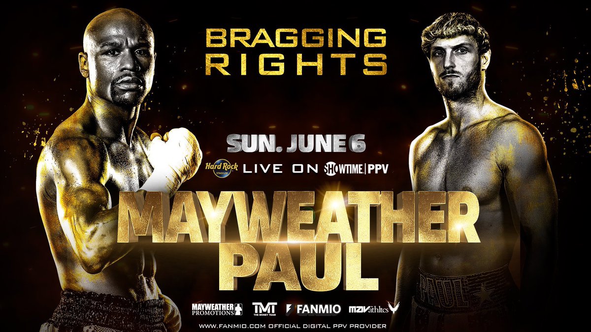 Floyd Mayweather Jr Vs. Logan Paul Announced For June 6th On Payper