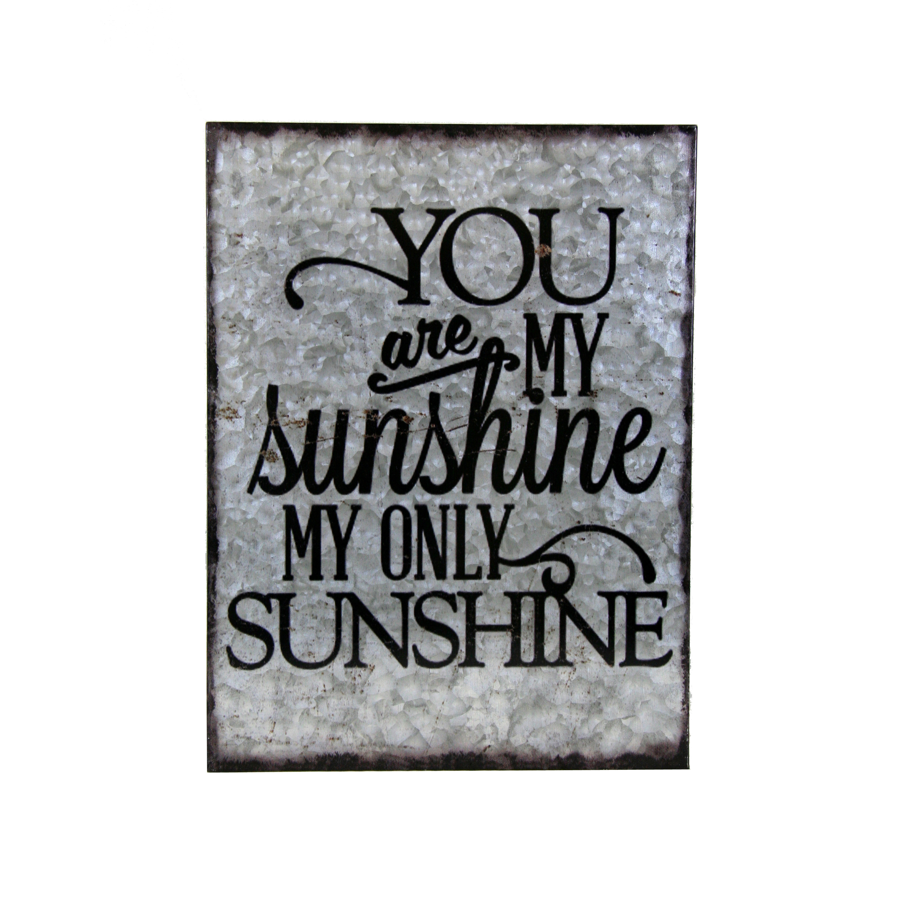 Metal Wall Art You Are My Sunshine, My Only Sunshine Boxman