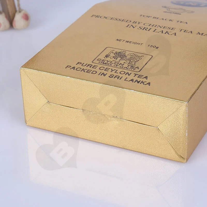 Gold Cardboard Tea Box Packaging Shanghai Custom Packaging Co., Ltd