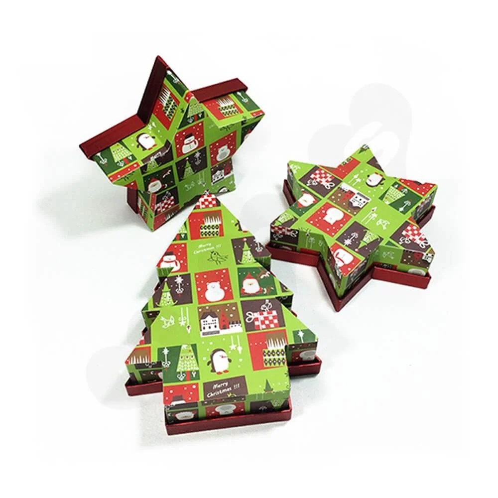 Christmas Tree Shape Rigid Gift Box Customizable SCP Group
