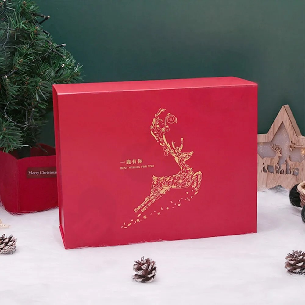 Custom Matte Christmas Gift Packaging Box Closure