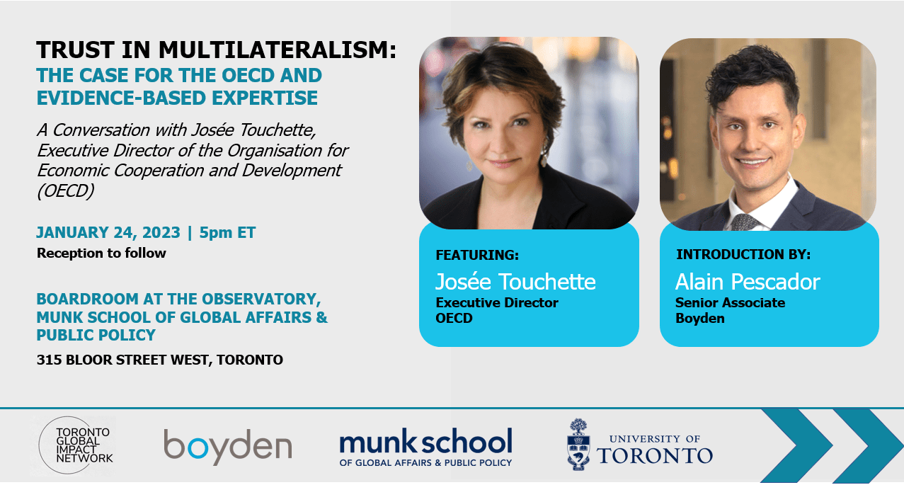 Boyden is proud to cohost Trust in multilateralism A conversation