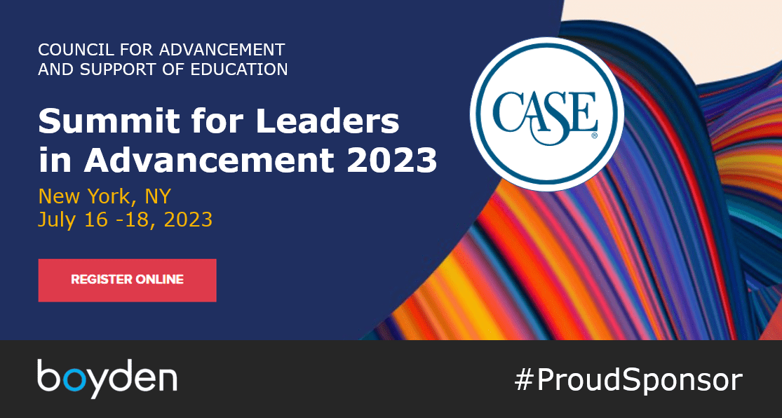 Boyden Joins as Sponsor of CASE Summit for Leaders in Advancement 2023